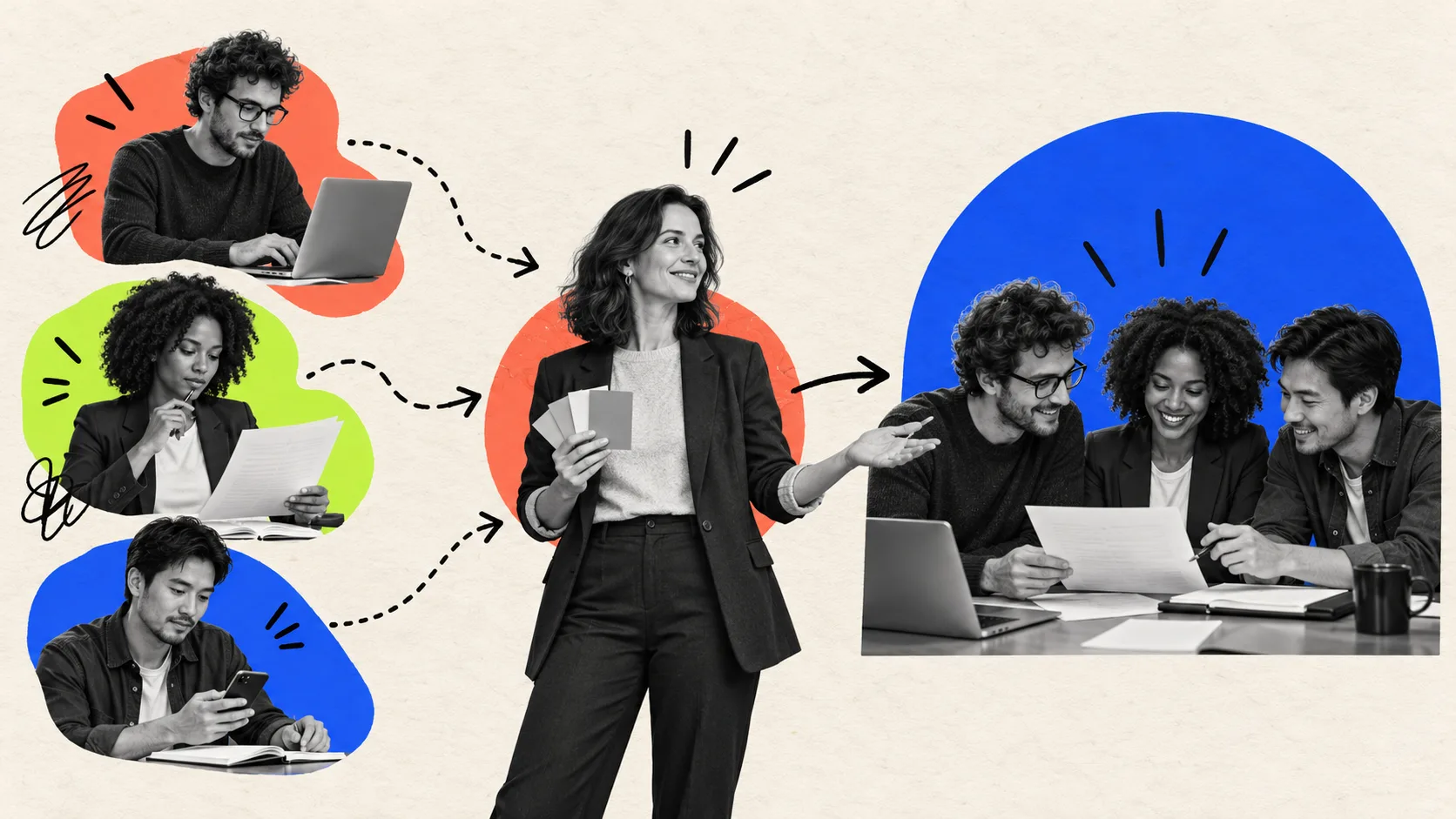 Une manager aide son équipe à transformer des usages individuels de l’IA en efficacité collective.